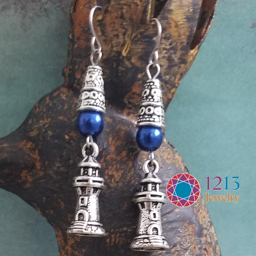Handcreated Lighthouse Earrings
